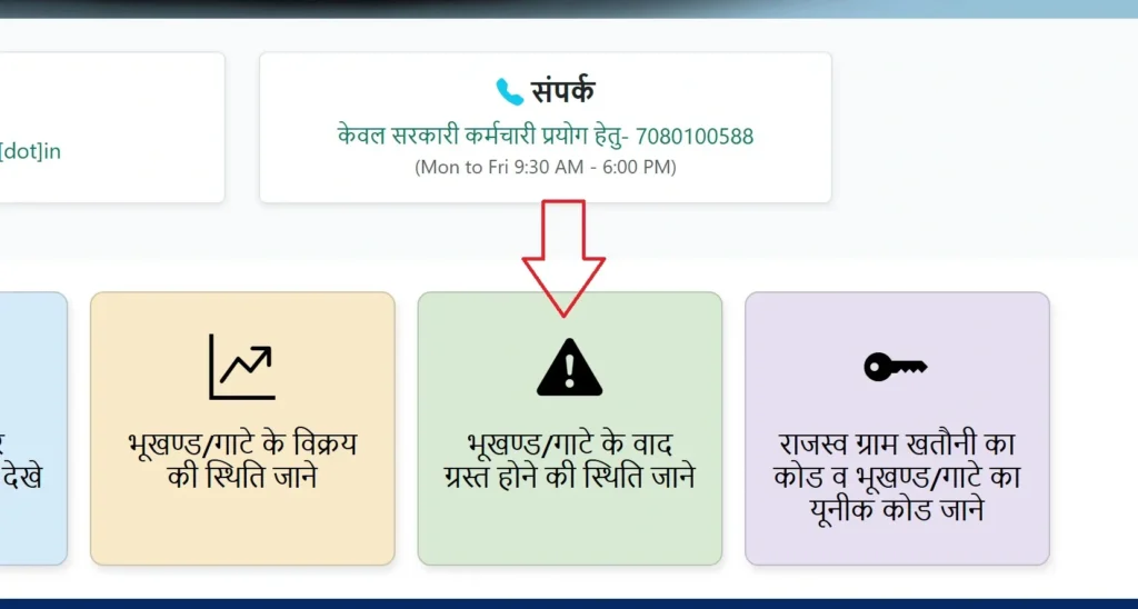 Know the status of sale of plot